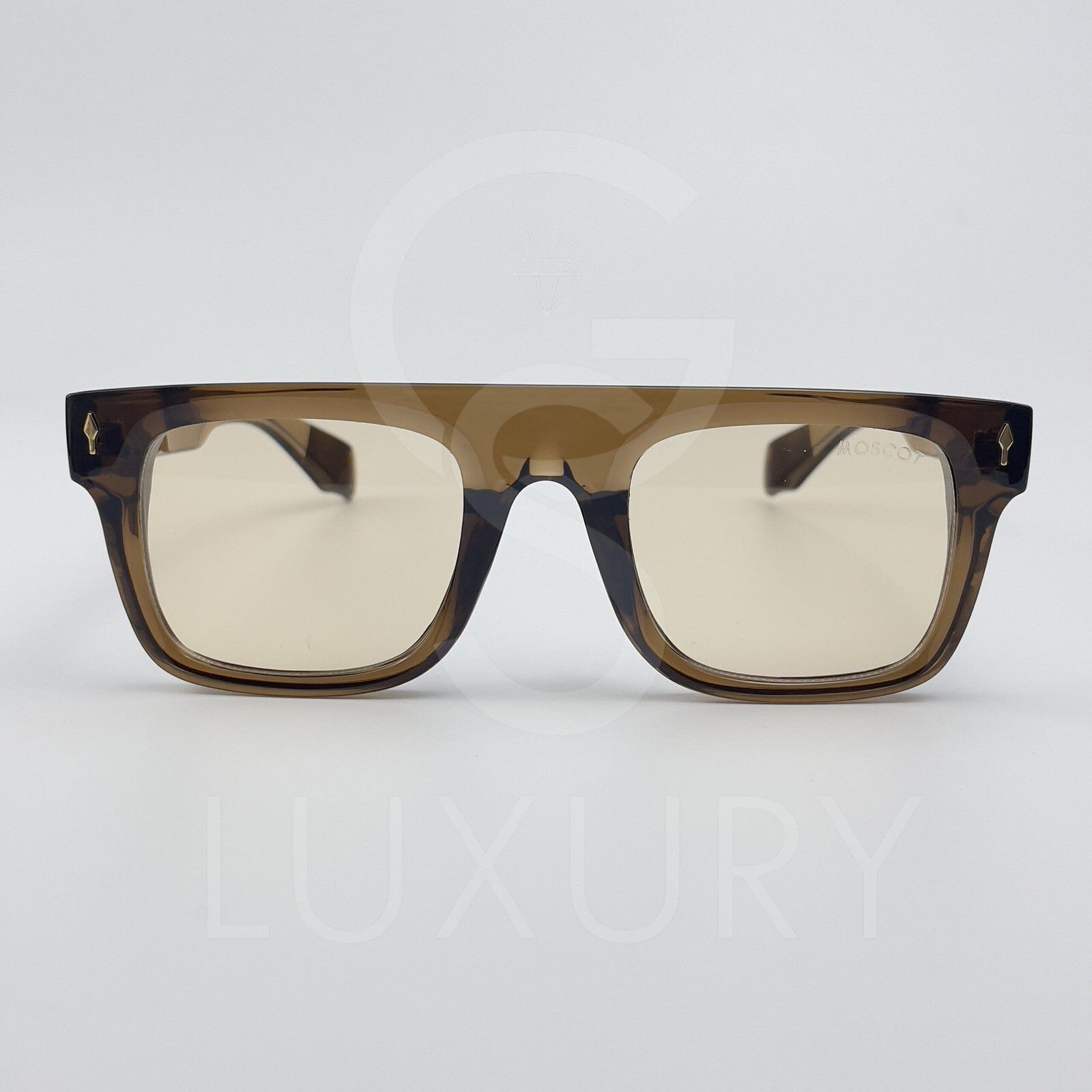 Lunette de soleil Moscott Carré marron transparent W6047