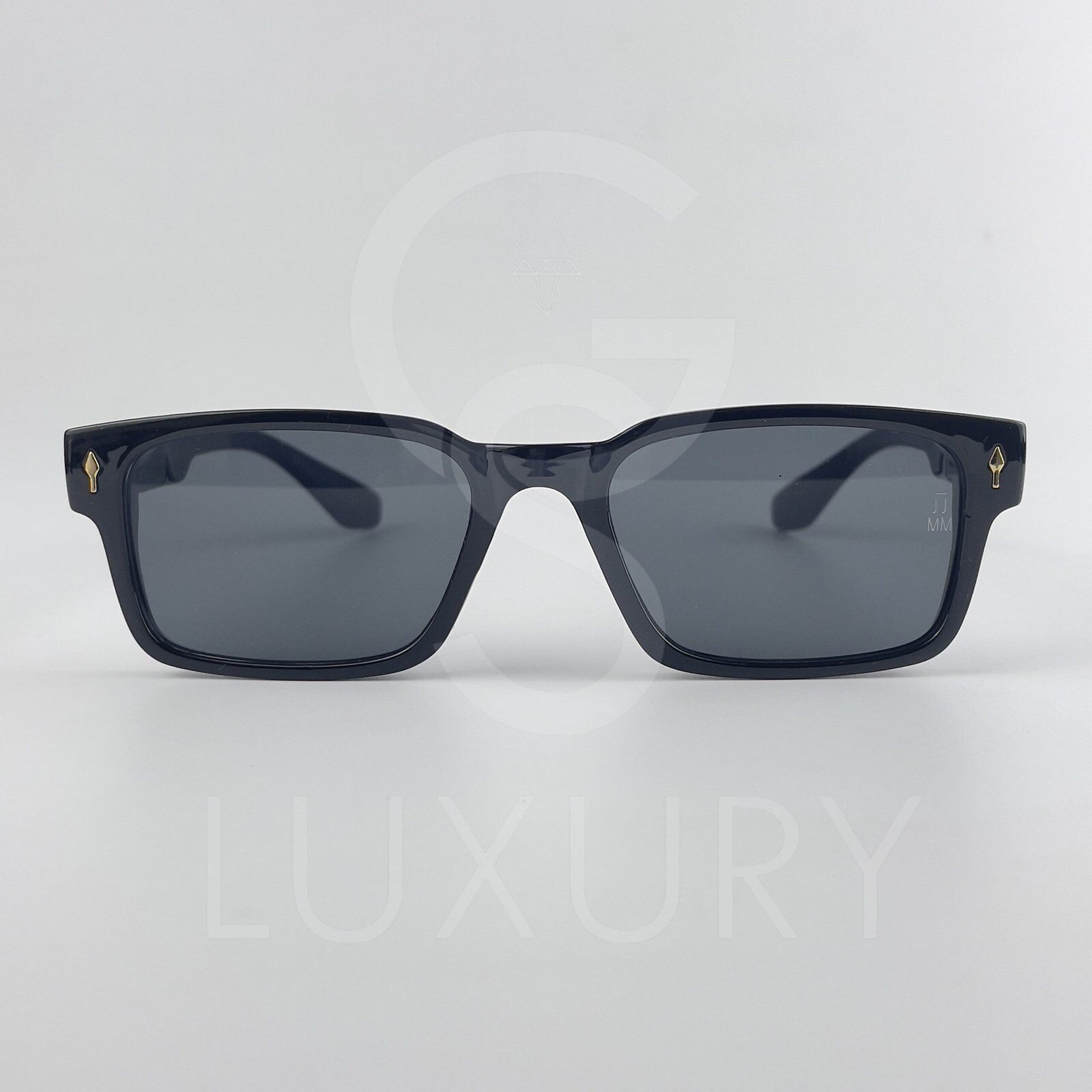 Lunette de soleil Jmm Carré Noir Verre Noir SM2029 – Image 2