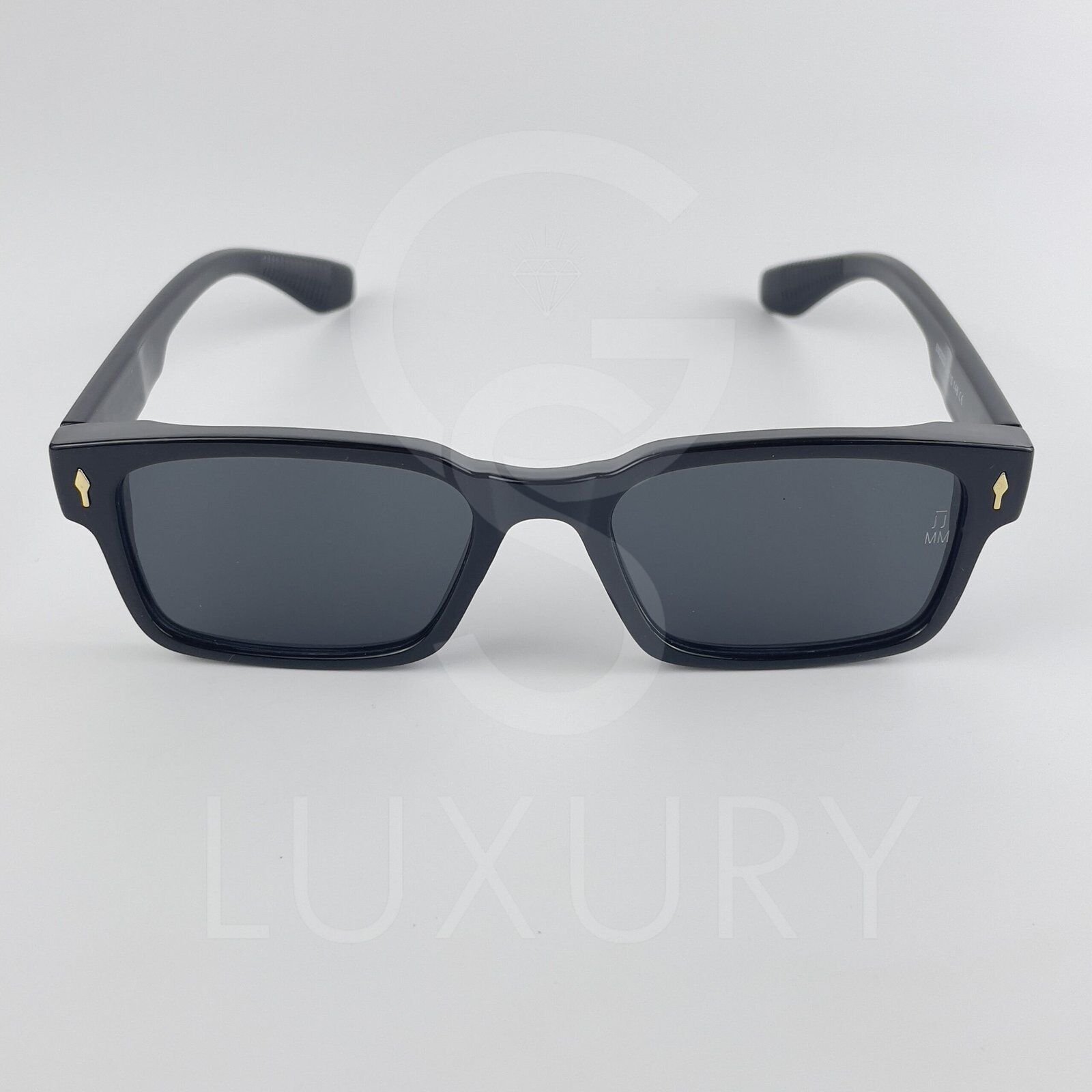 Lunette de soleil Jmm Carré Noir Verre Noir SM2029 – Image 3