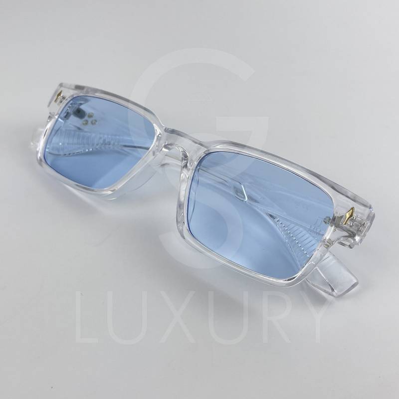 Lunette de soleil Jmm Carré Transparent Verre Bleu claire SM2029