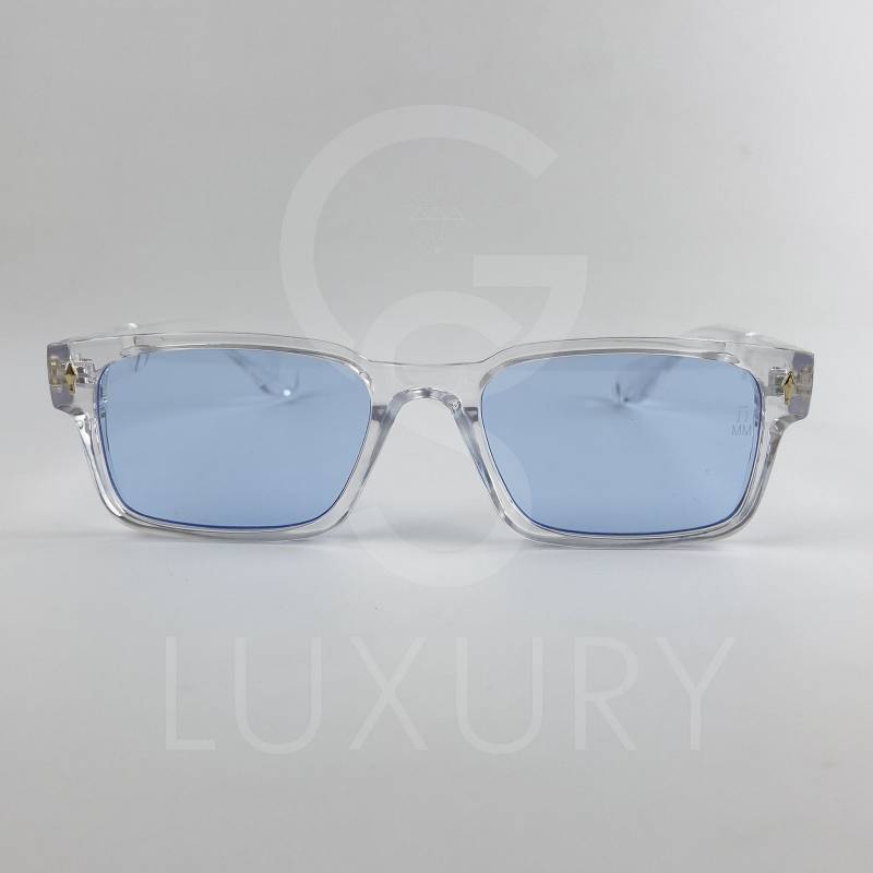 Lunette de soleil Jmm Carré Transparent Verre Bleu claire SM2029 – Image 2