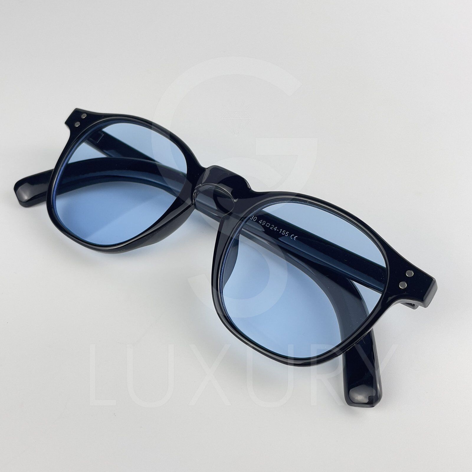 Lunette de soleil SM RondNoir Verre Bleu claire Z3530