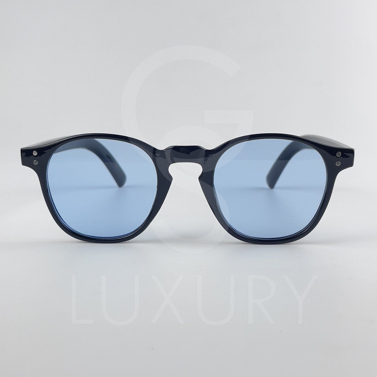 Lunette de soleil SM RondNoir Verre Bleu claire Z3530 – Image 2
