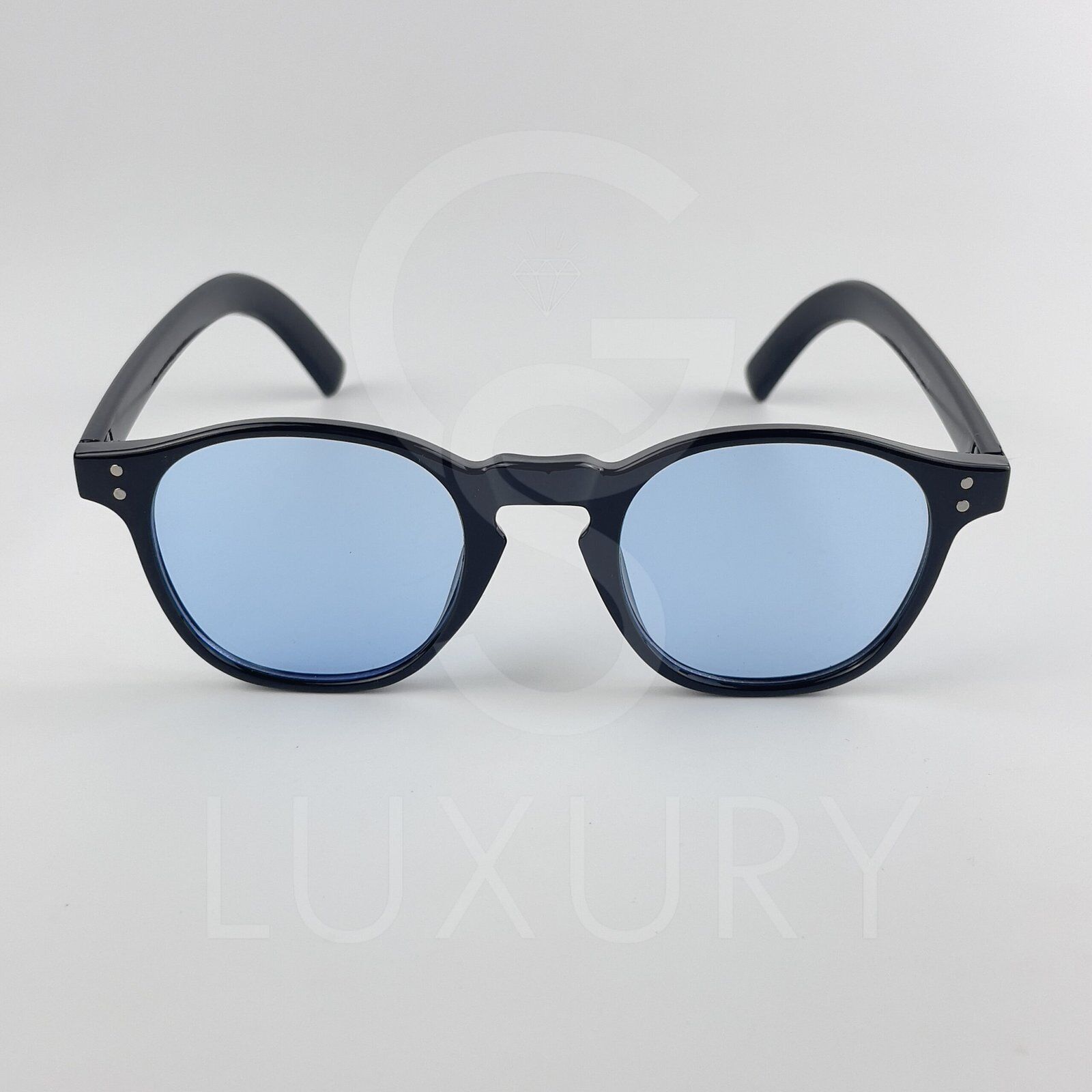 Lunette de soleil SM RondNoir Verre Bleu claire Z3530 – Image 3