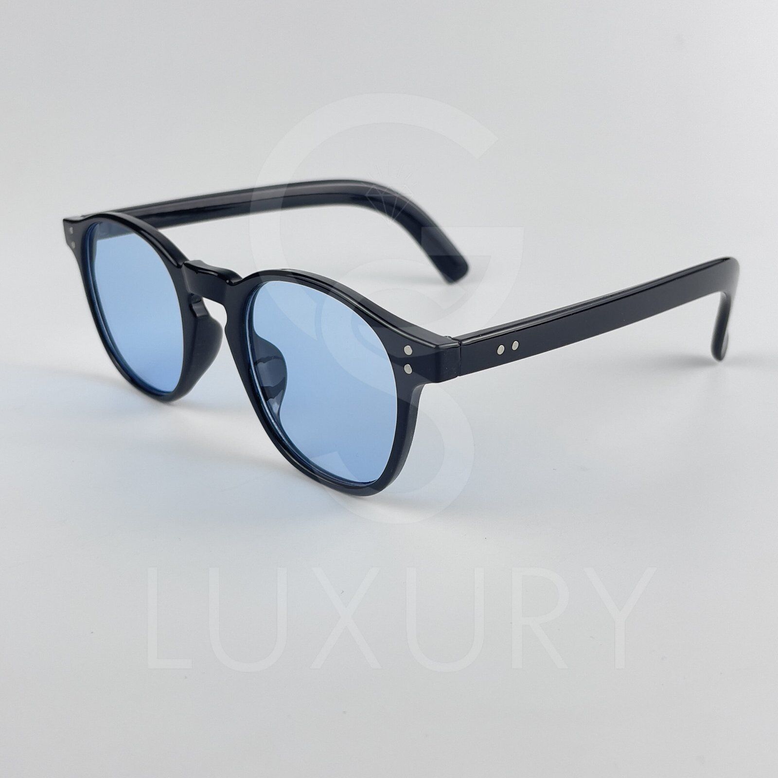 Lunette de soleil SM RondNoir Verre Bleu claire Z3530 – Image 4