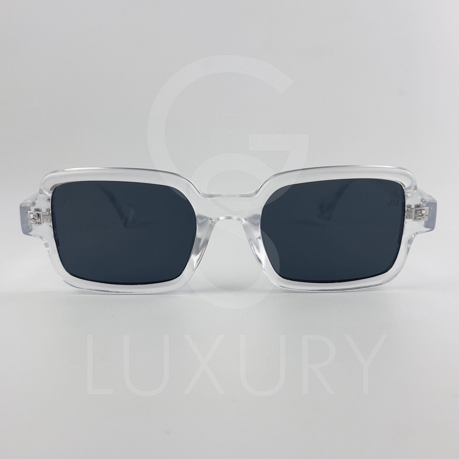Lunette de soleil Jmm Carré Transparent Verre Noir SM2026 – Image 2