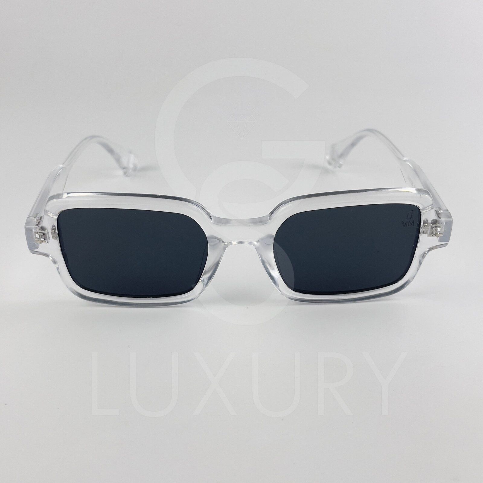 Lunette de soleil Jmm Carré Transparent Verre Noir SM2026 – Image 3