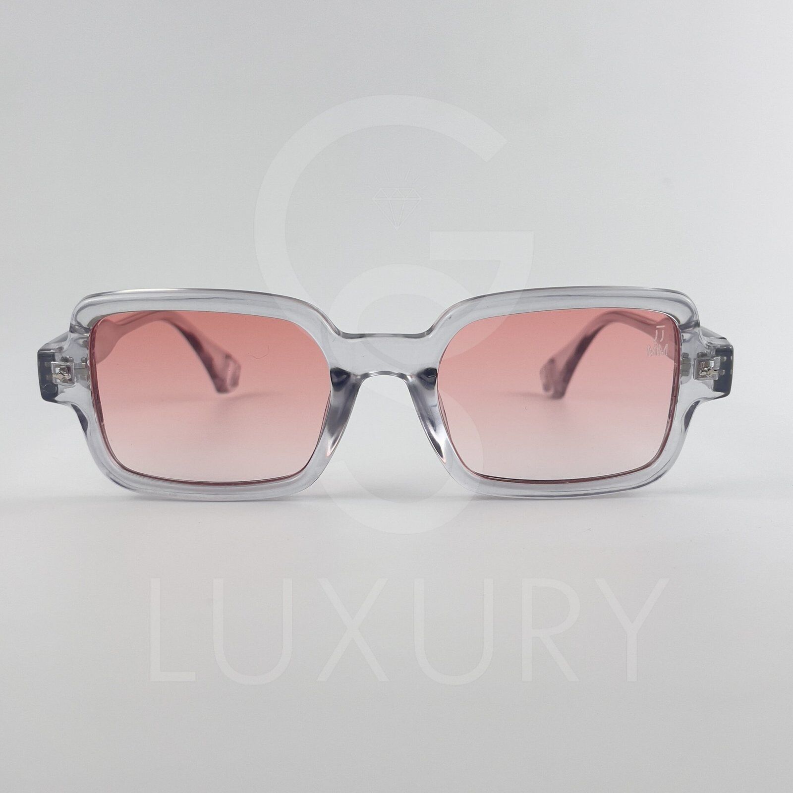 Lunette de soleil Jmm Carré Gris Verre Rose claire SM2026 – Image 2