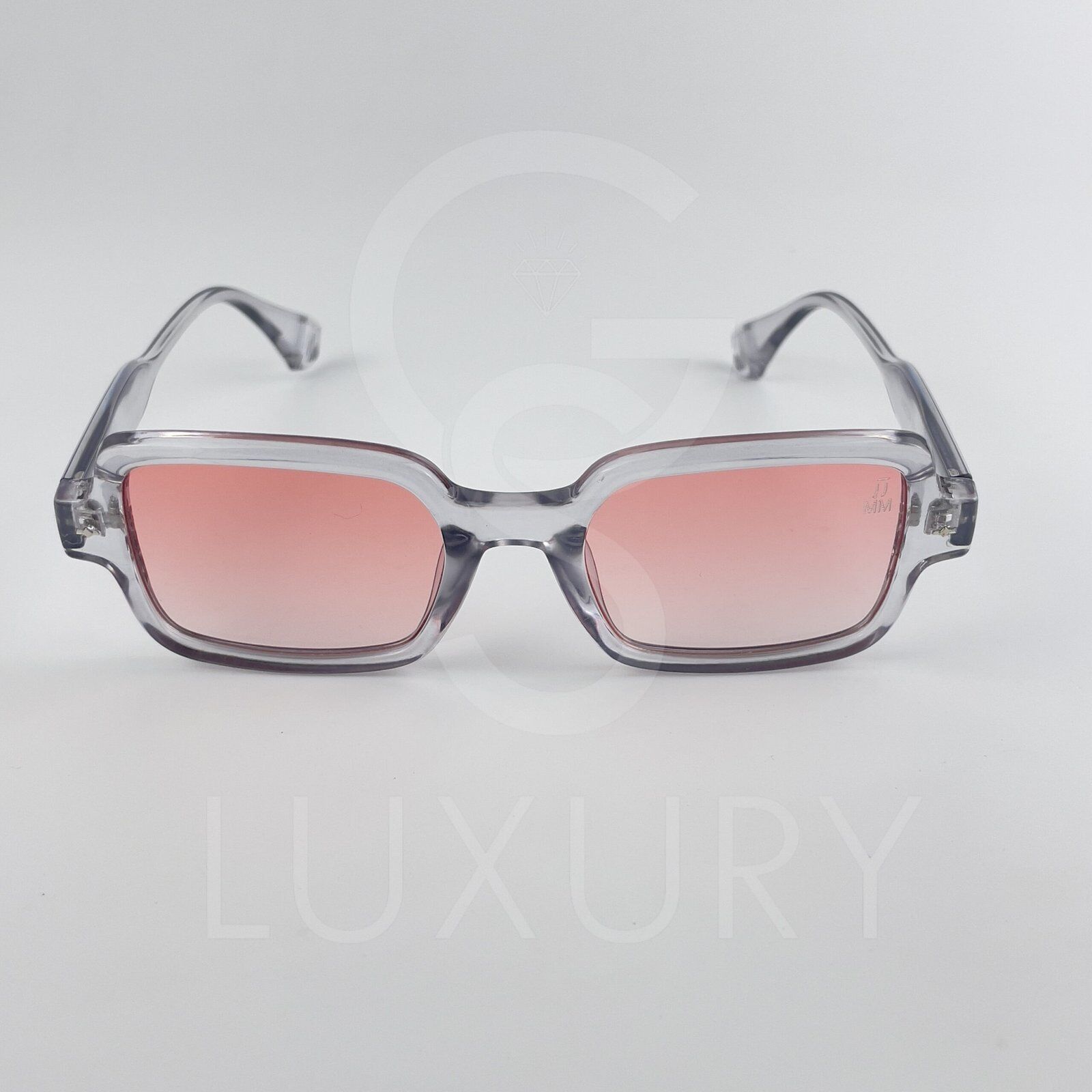 Lunette de soleil Jmm Carré Gris Verre Rose claire SM2026 – Image 3