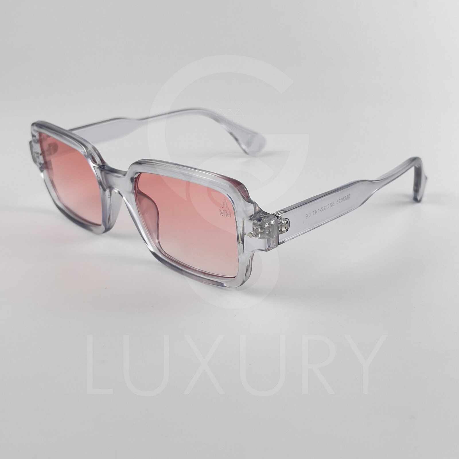 Lunette de soleil Jmm Carré Gris Verre Rose claire SM2026 – Image 4