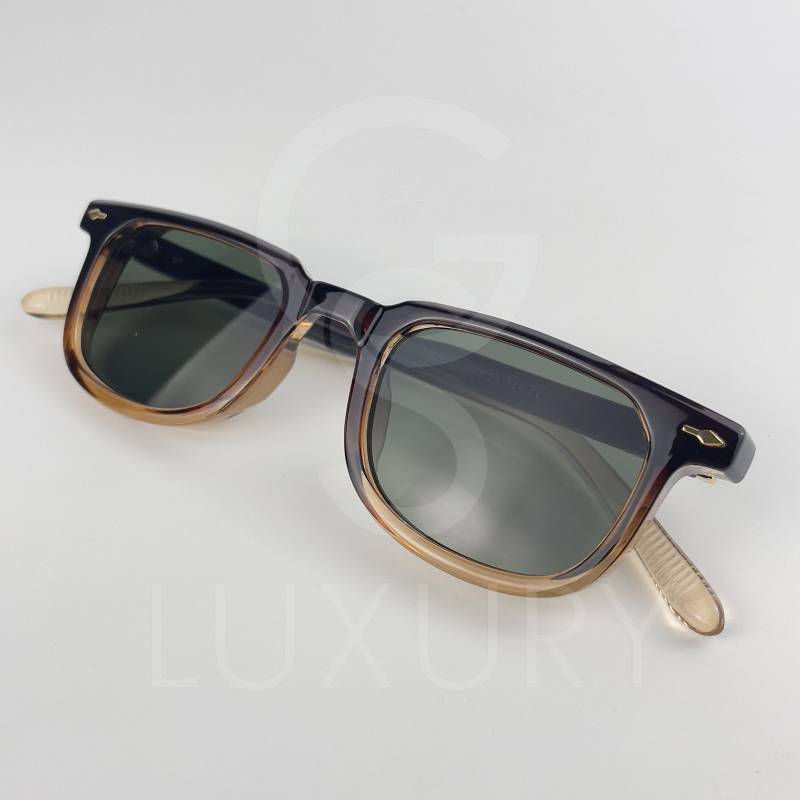 Lunette de soleil SM Carré Marron dégradé Verre Vert M65037