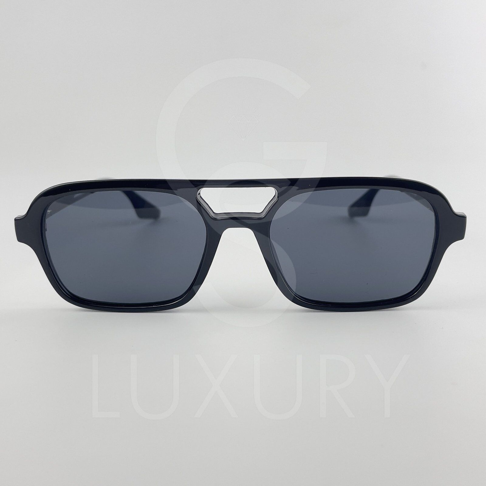 Lunette de soleil SM Double pontNoir Verre Noir 2202 – Image 2