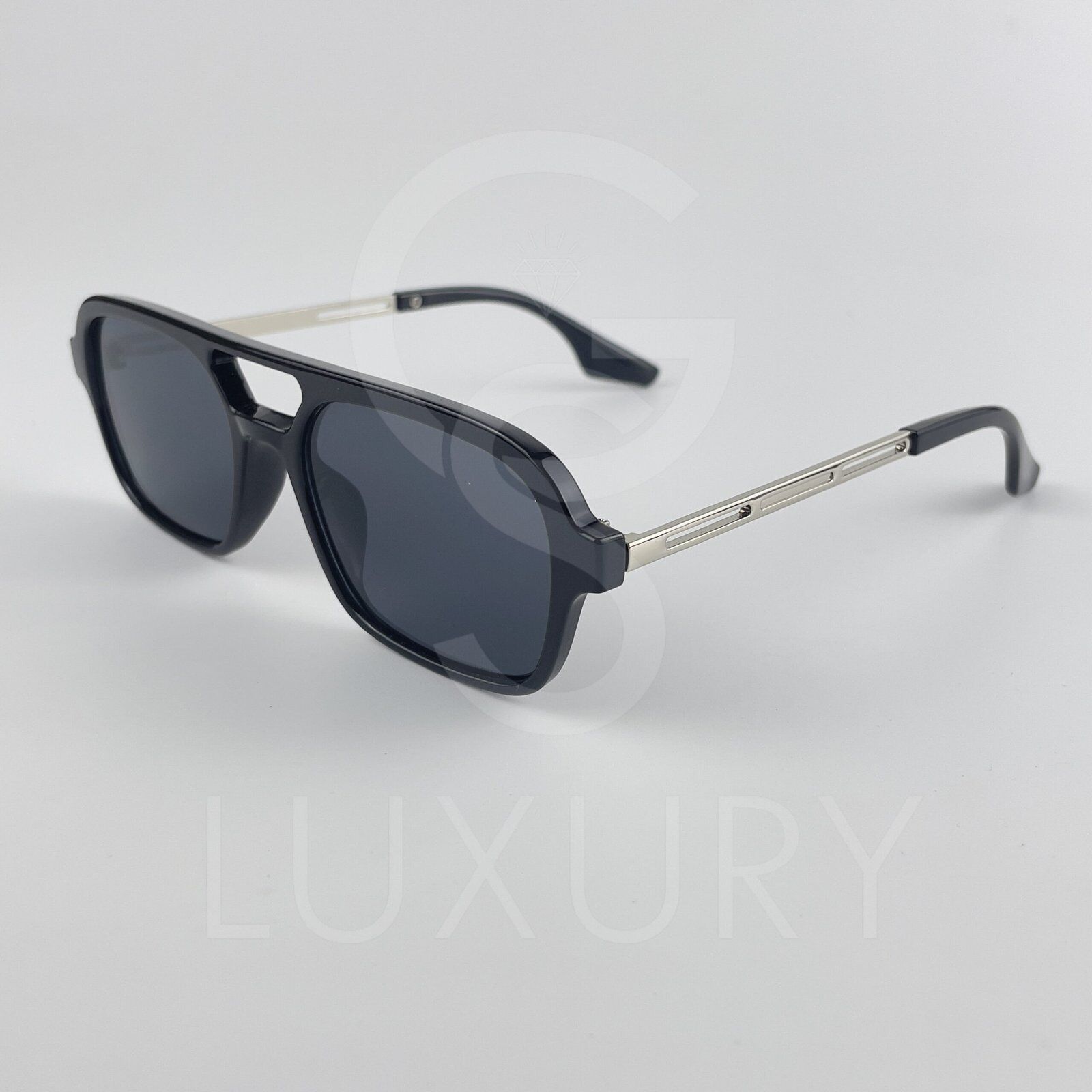 Lunette de soleil SM Double pontNoir Verre Noir 2202 – Image 4