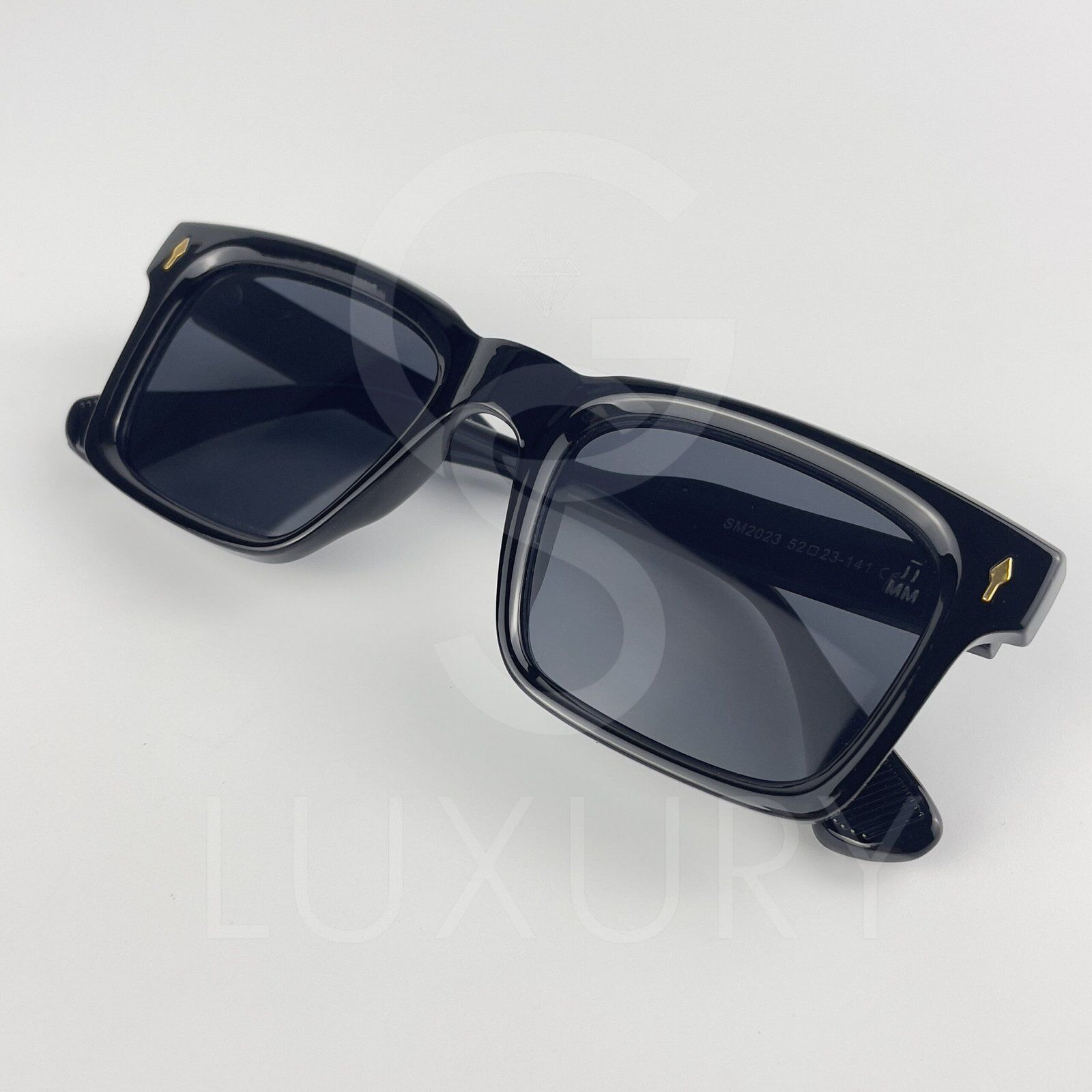 Lunette de soleil Jmm Carré Noir Verre Noir SM2023-23-141