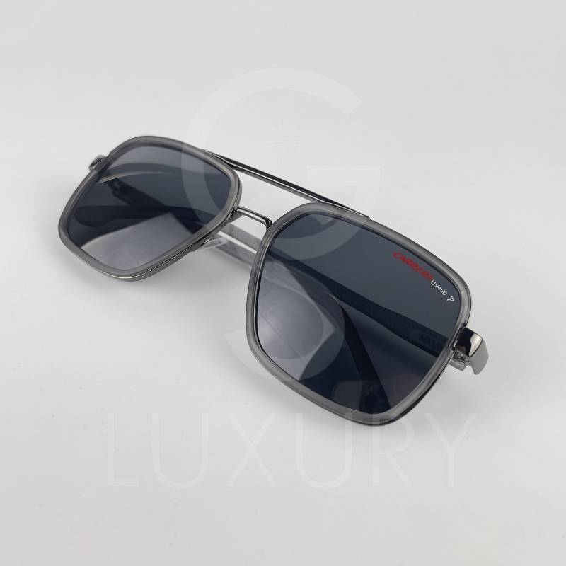 Lunette de soleil carrera carré double pont gris P19347 – Image 4