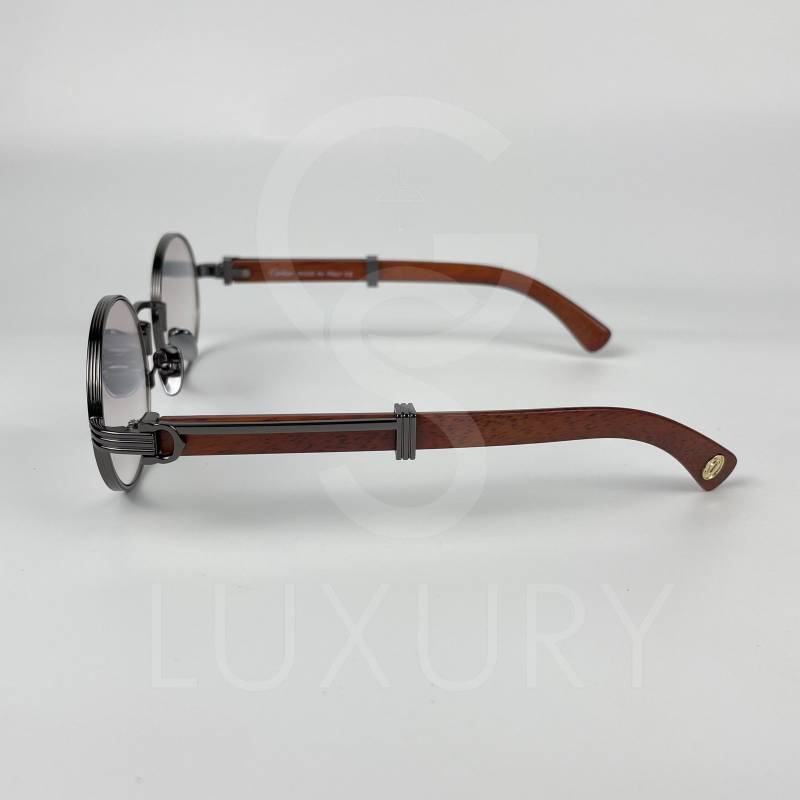 Lunette de soleil cartier bras bois photochromique 8008 – Image 3