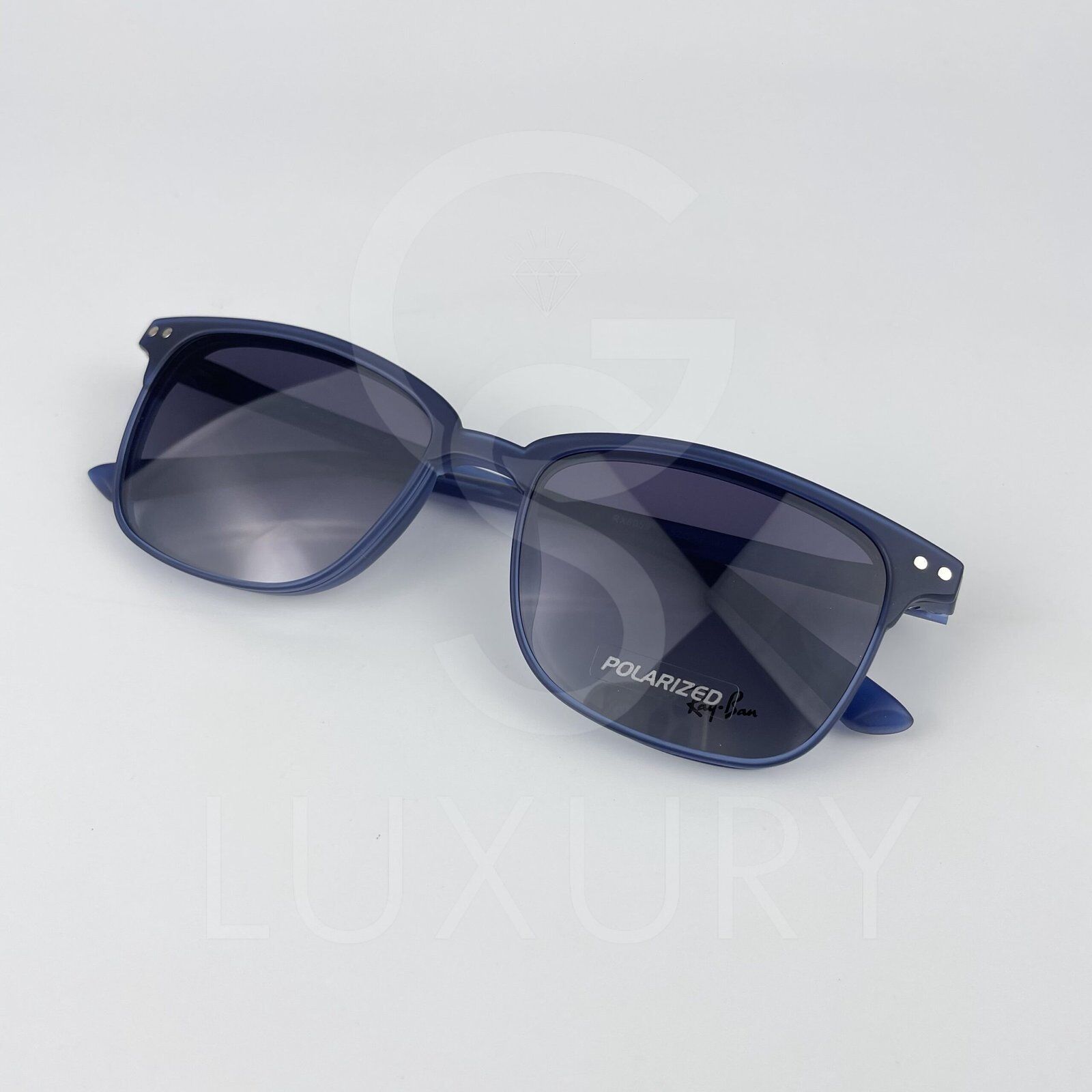 Lunette avec applique rayban carré bleu rx8059 – Image 5