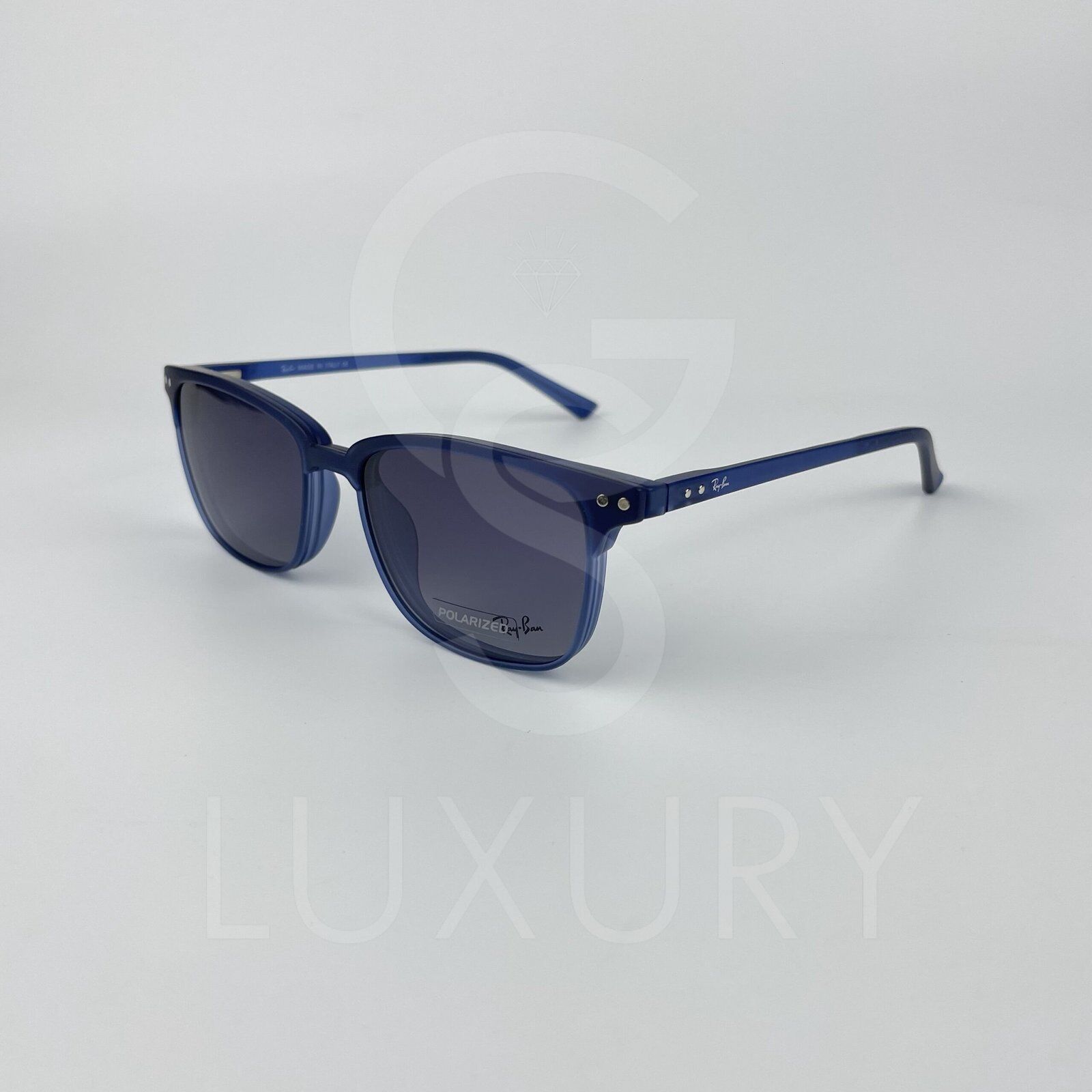 Lunette avec applique rayban carré bleu rx8059 – Image 6