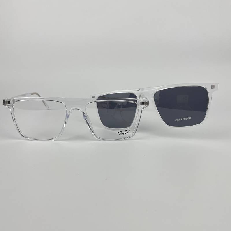 Lunette avec applique rayban transparente rx8070 – Image 3