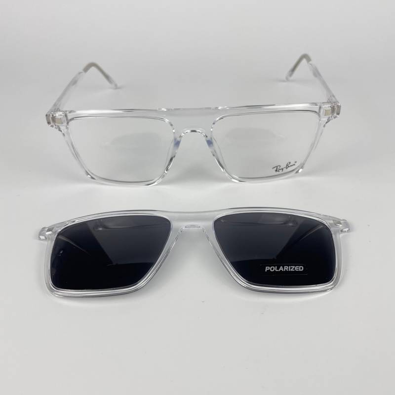 Lunette avec applique rayban transparente rx8070 – Image 4