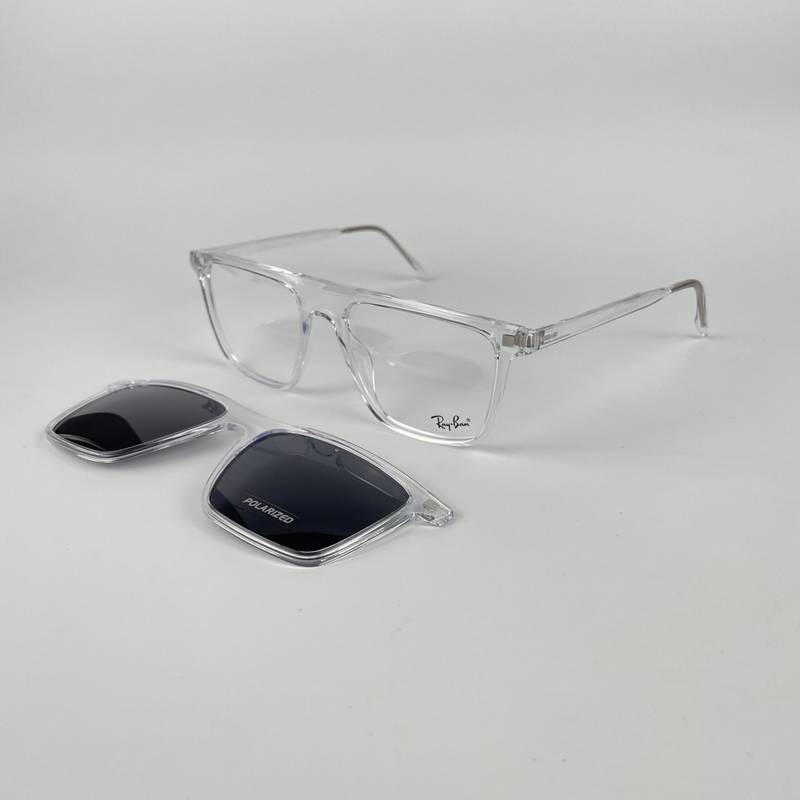 Lunette avec applique rayban transparente rx8070 – Image 2