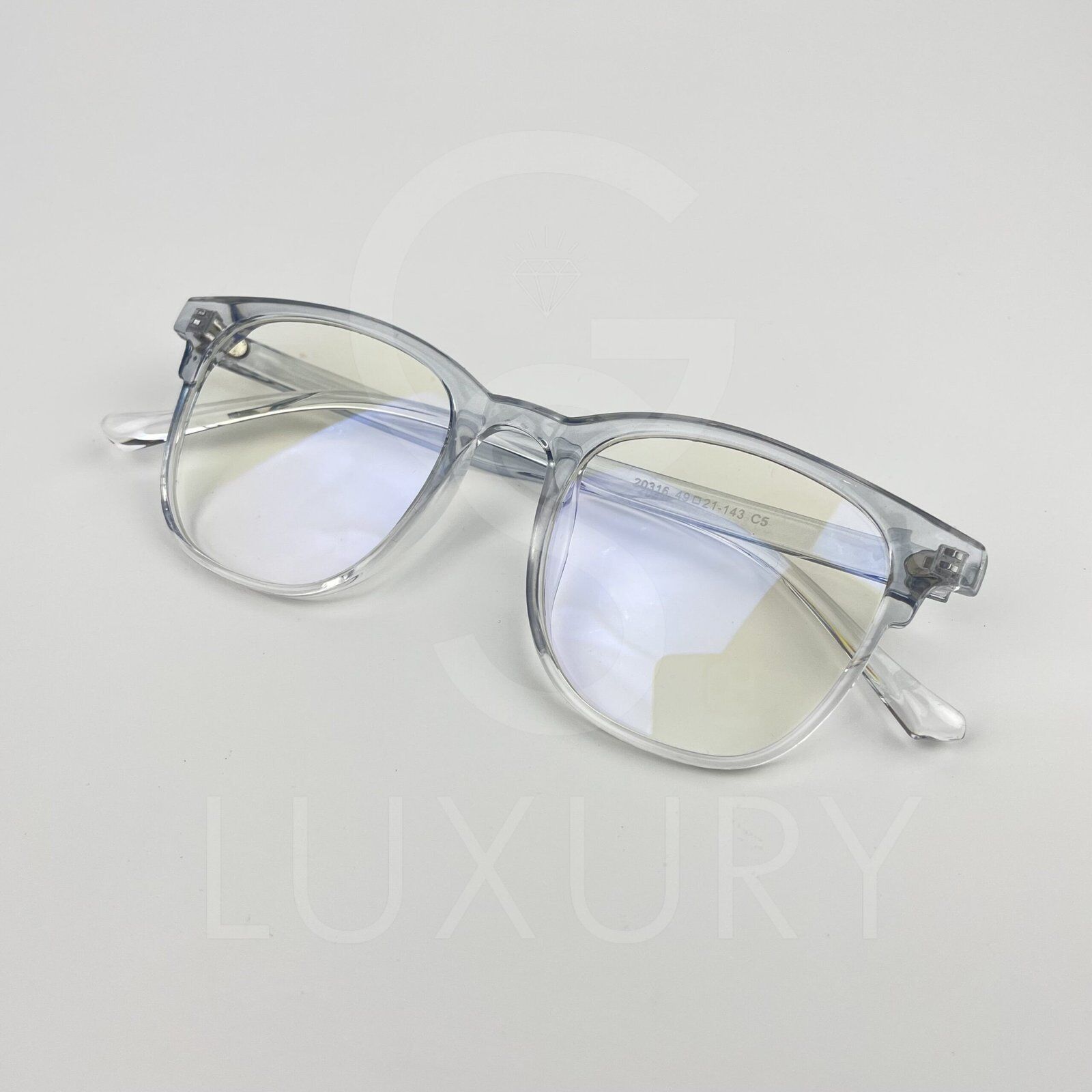Lunette optique carré transparent 20316 – Image 3