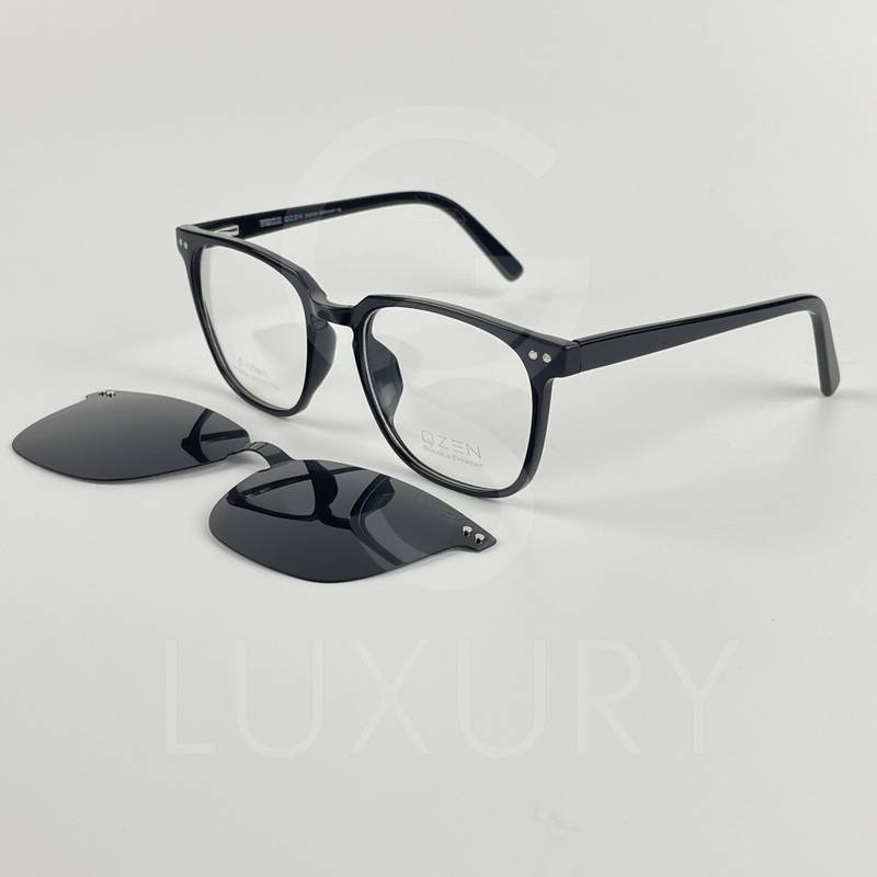 Lunette avec applique qzen carré noir