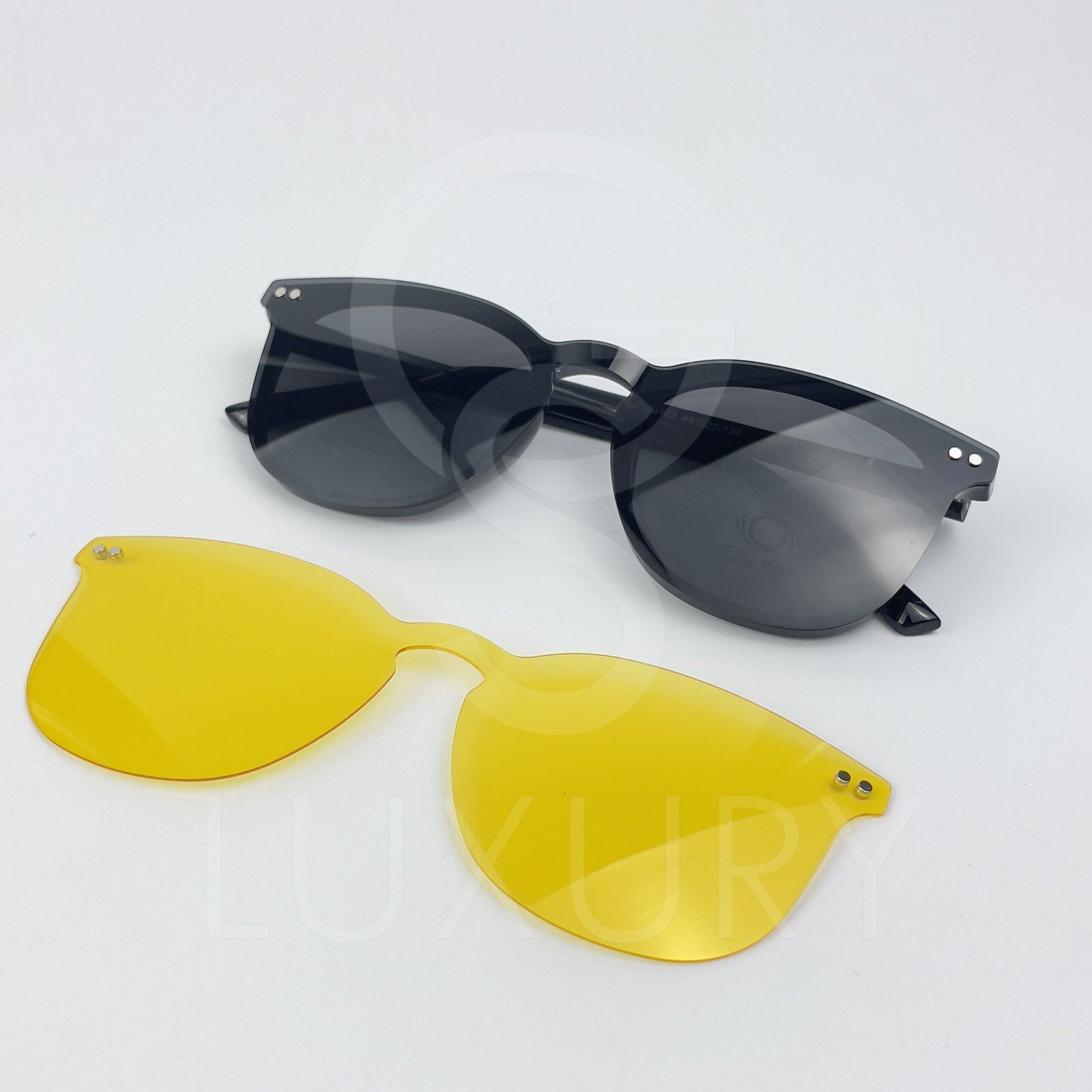 Lunette avec applique Jolie vision Rond Noir H5102 – Image 2