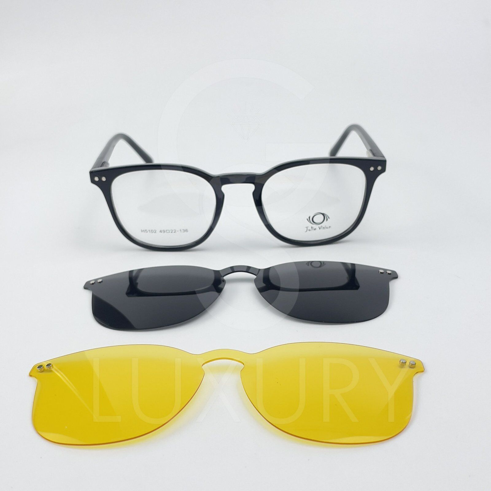 Lunette avec applique Jolie vision Rond Noir H5102 – Image 4