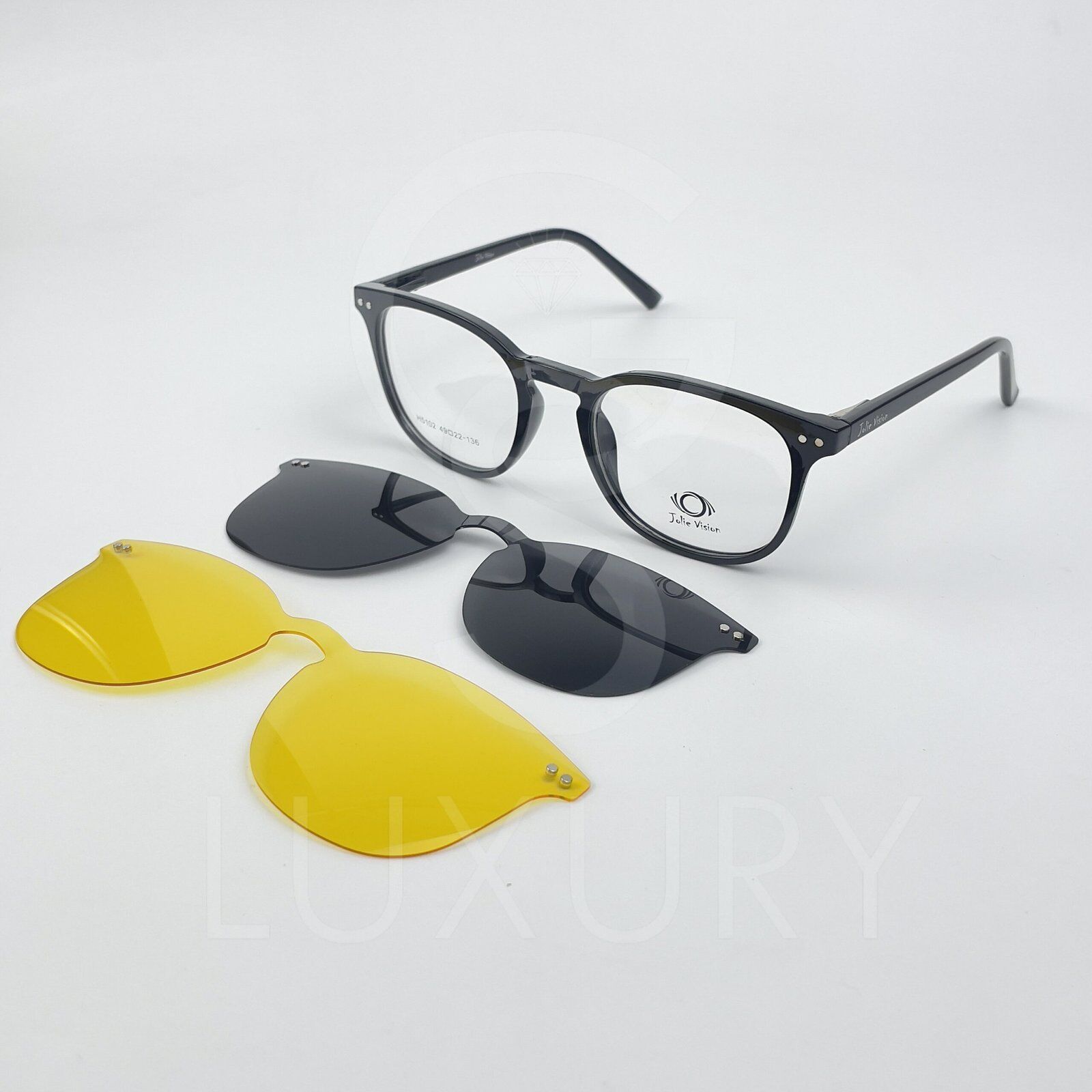 Lunette avec applique Jolie vision Rond Noir H5102 – Image 5