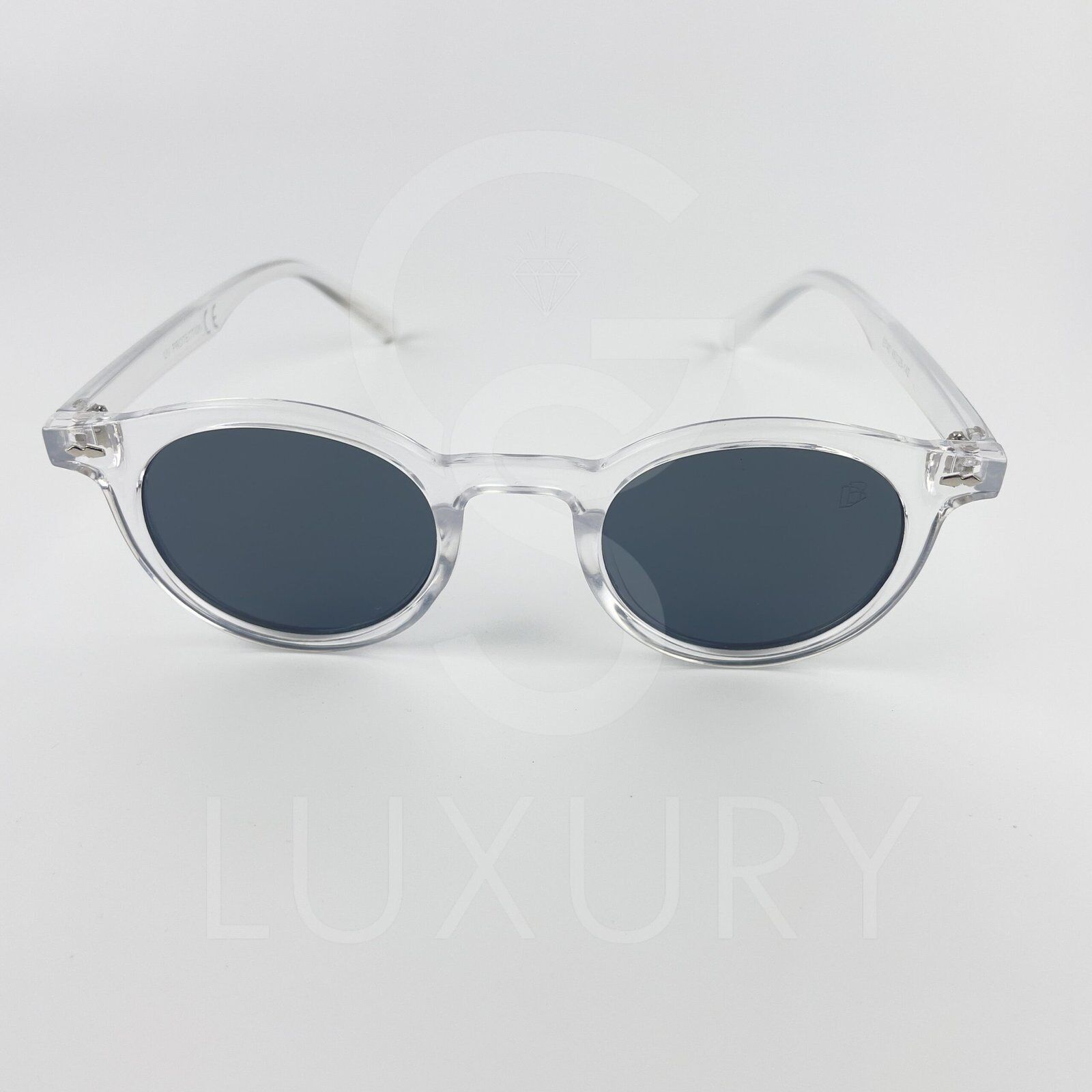 Lunette de soleil David Beckham Rond Transparent verre noir E140 – Image 2