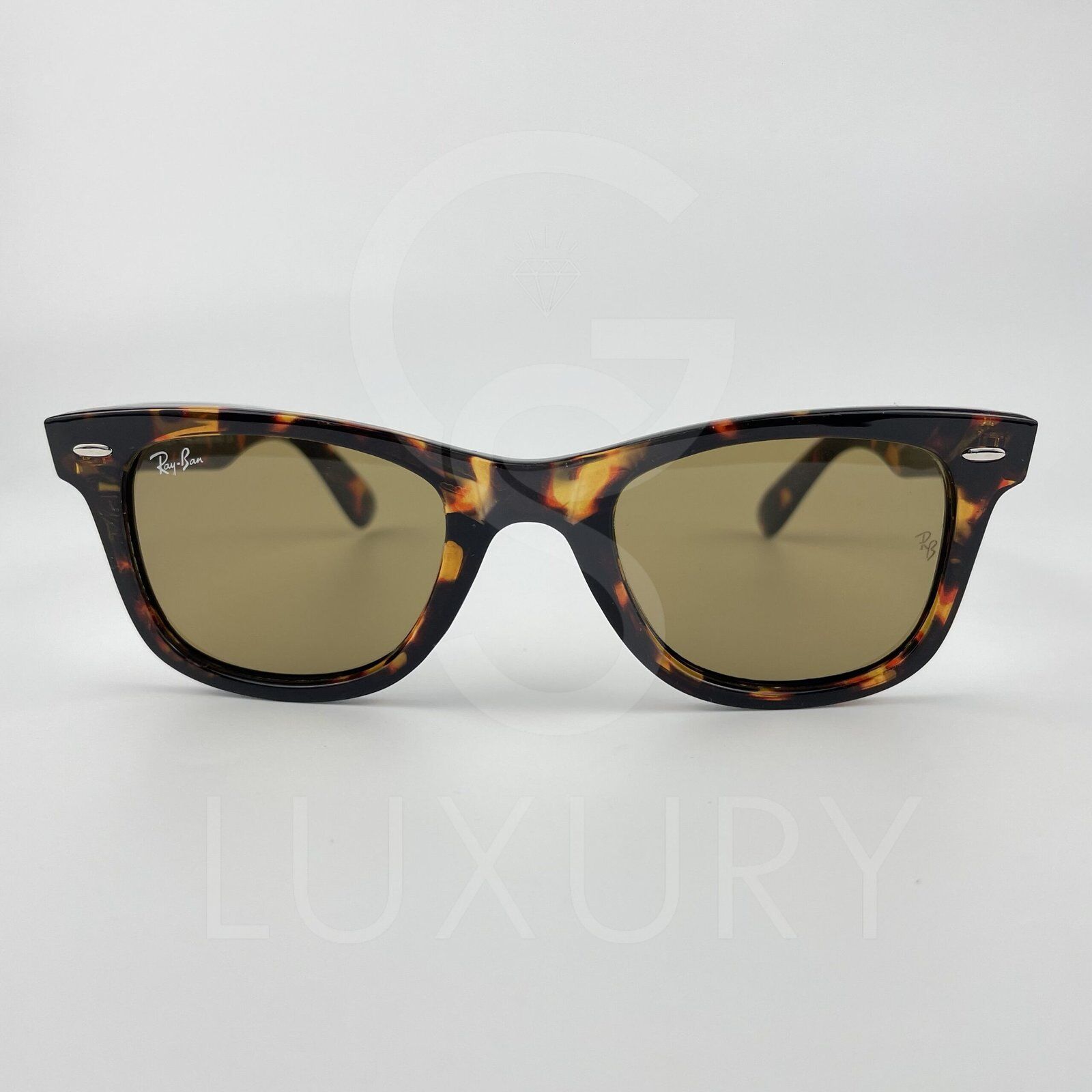 Lunette de soleil rayban wayfarer tigré verre marron RB2140 – Image 3