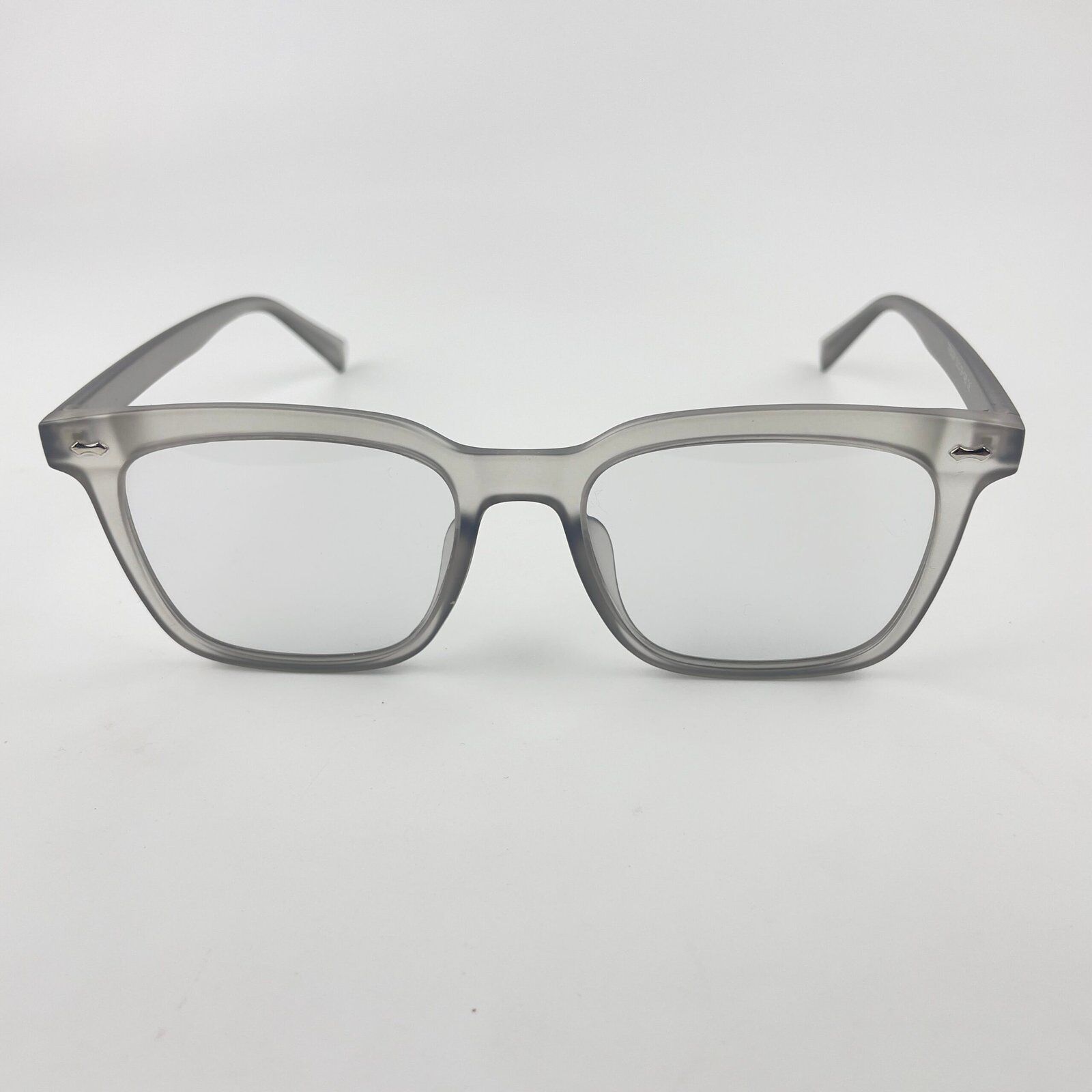 Lunette optique photochromique carré gris transparent – Image 3