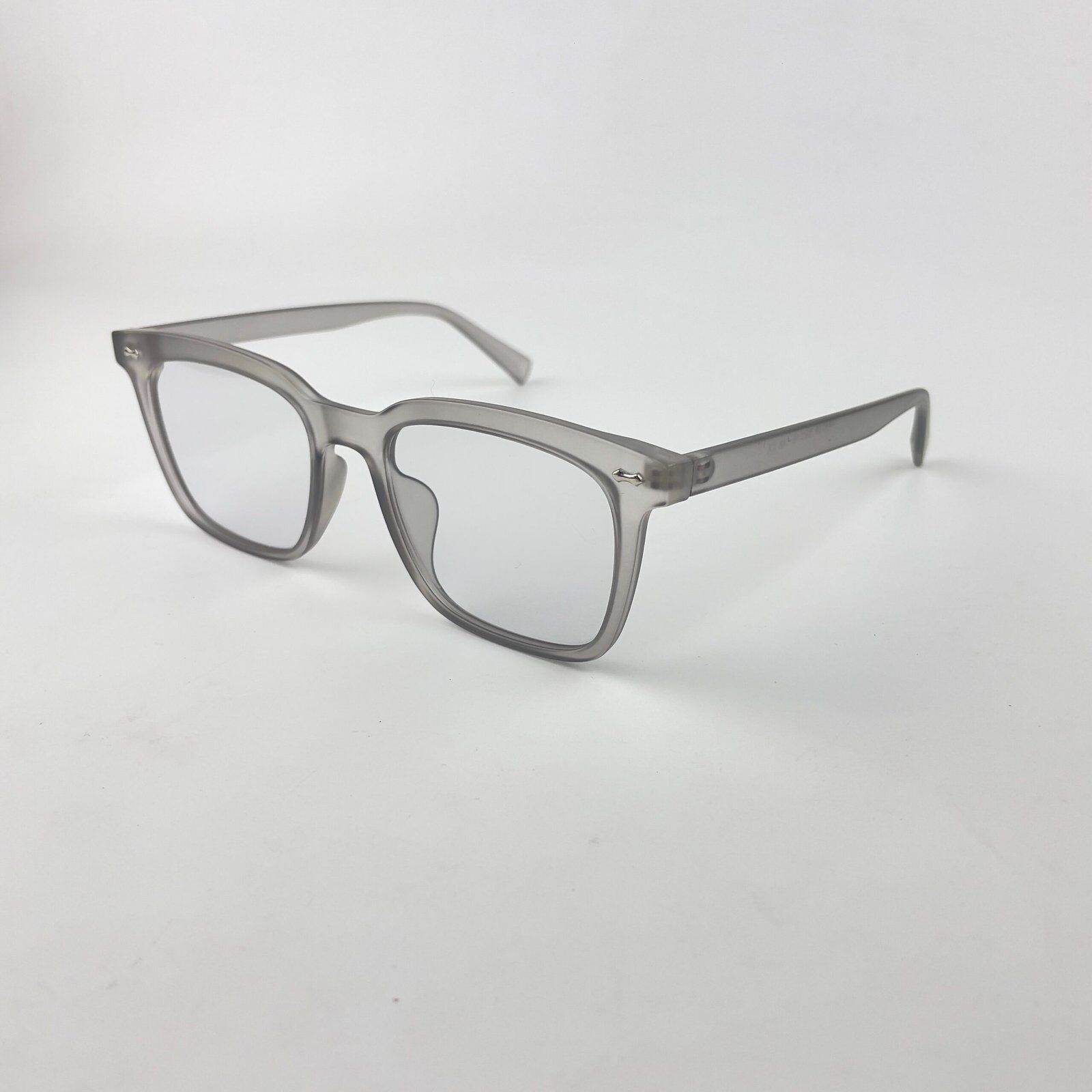 Lunette optique photochromique carré gris transparent – Image 2
